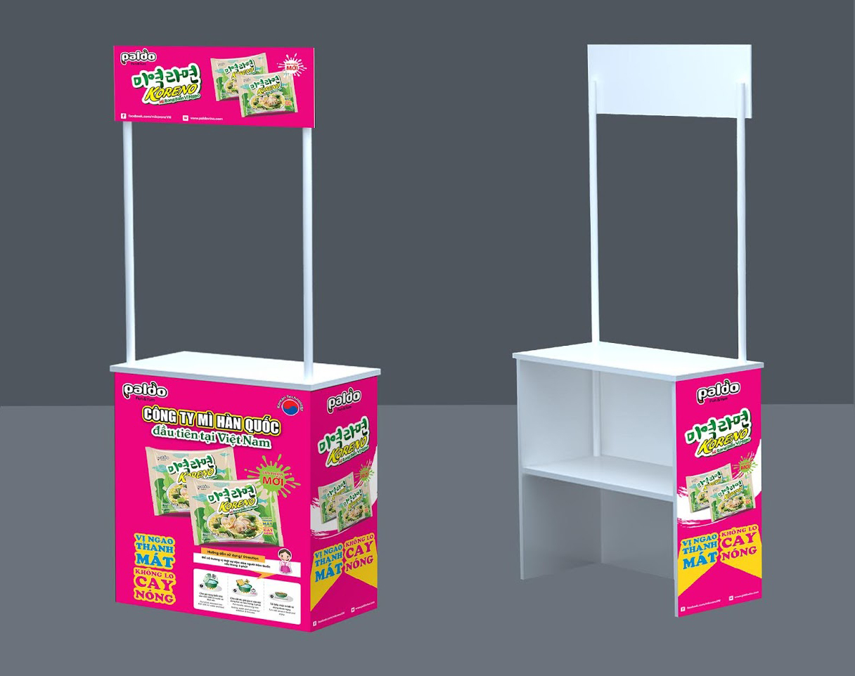 Booth Trưng Bày Hàng Mẫu Nhỏ Gọn 6 Booth trưng bày hàng mẫu nhỏ gọn